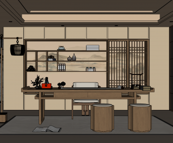 新中式茶室-ID:264672047