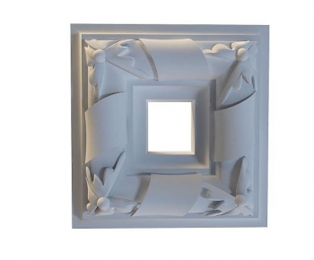 European Style Plaster Carved Top Plate-ID:255945923