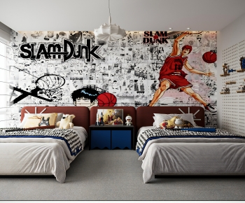 Modern Boy's Room And Son's Room-ID:376544008