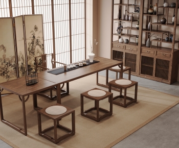 New Chinese Style Tea Tables And Chairs-ID:765716086
