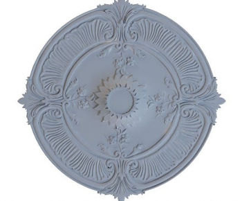 European Style Plaster Carved Top Plate-ID:257339595