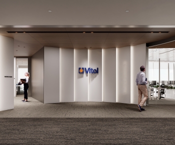 Modern Office Reception Desk-ID:209032069