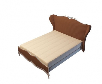 Simple European Style Double Bed-ID:580869917