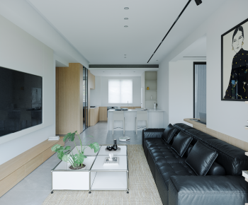 Modern A Living Room-ID:535383942