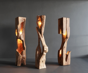 Wabi-sabi Style Floor Lamp-ID:290400981