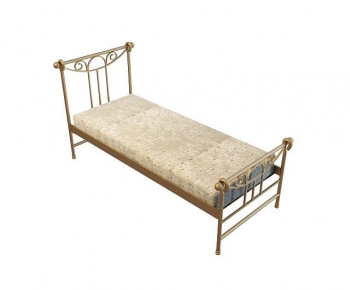 Simple European Style Single Bed-ID:157011036