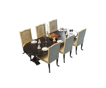 European Style Dining Table And Chairs-ID:720419882