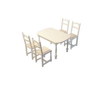 French Style Dining Table And Chairs-ID:785020115