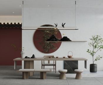 New Chinese Style Tea Tables And Chairs-ID:960858118