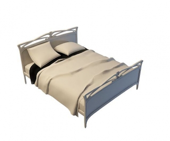 Simple European Style Double Bed-ID:493493081