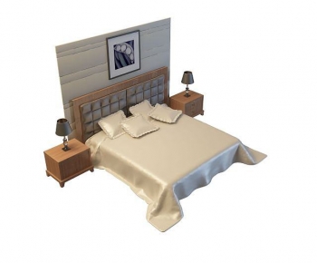 Modern Double Bed-ID:448477989