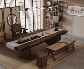New Chinese Style Tea Tables And Chairs-ID:279771095
