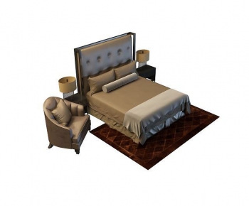 Modern Double Bed-ID:534193045