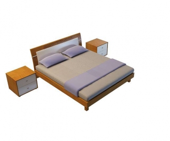 Modern Double Bed-ID:498532066