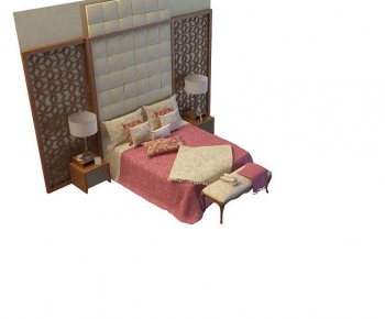 Modern Double Bed-ID:219815979