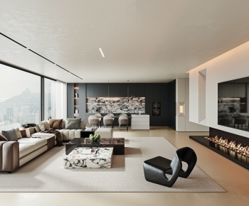 Modern A Living Room-ID:492178926