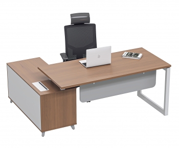 Modern Office Desk And Chair-ID:397072088