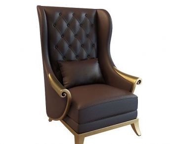 European Style Single Sofa-ID:385445129