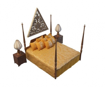 American Style Double Bed-ID:822474005