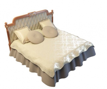 Simple European Style Double Bed-ID:773066049