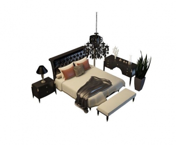 Modern Double Bed-ID:250134944