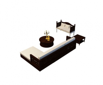 New Chinese Style Sofa Combination-ID:102760814