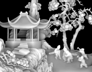 黑白灰度凹凸图-ID:957556966