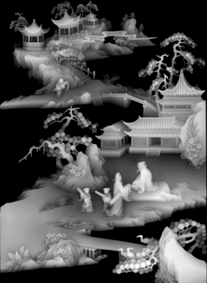 黑白灰度凹凸图-ID:609034068
