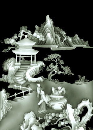 黑白灰度凹凸图-ID:864501958