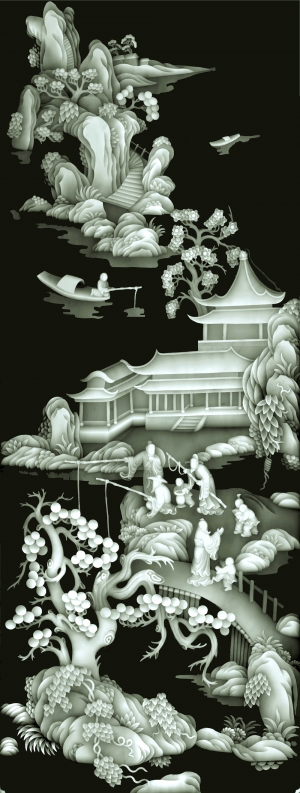 黑白灰度凹凸图-ID:823791987