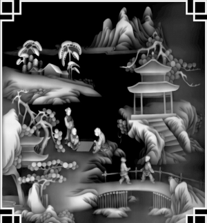 黑白灰度凹凸图-ID:365209103