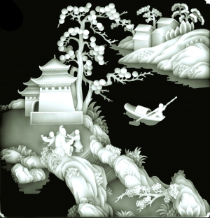 黑白灰度凹凸图-ID:671379692