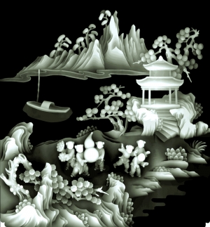 黑白灰度凹凸图-ID:904437078