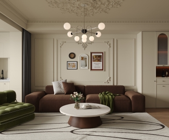 French Style A Living Room-ID:283435119