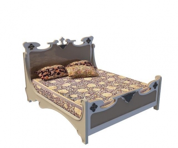 European Style Double Bed-ID:446849116