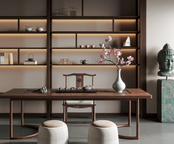 New Chinese Style Tea Tables And Chairs-ID:987330911