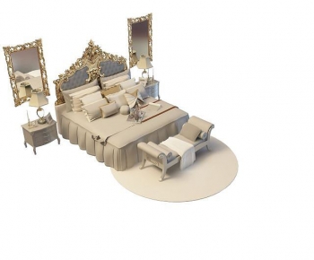 European Style Double Bed-ID:624943972