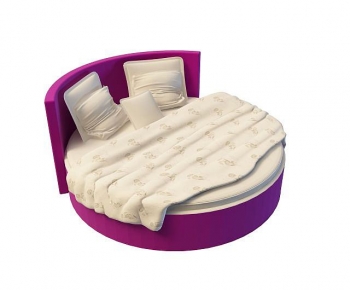 Modern Round Bed-ID:968620827