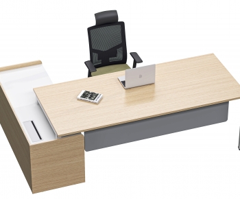Modern Office Desk And Chair-ID:790230044