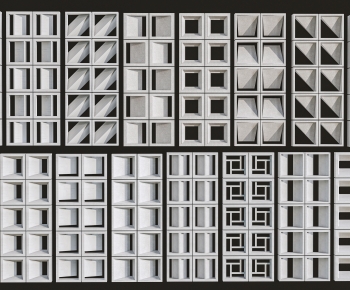 Modern Cement Brick Screen Partition-ID:616435051