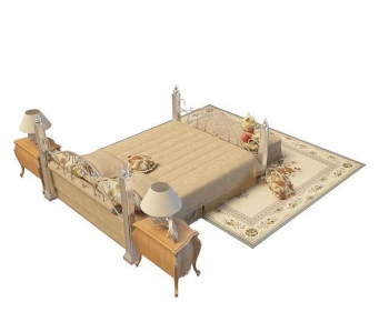 European Style Double Bed-ID:794795045