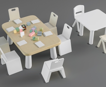 Modern Children's Table/chair-ID:571455002