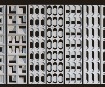 Modern Cement Brick Screen Partition-ID:603342063