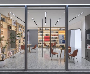 Modern Bookstore Book Bar-ID:797238113