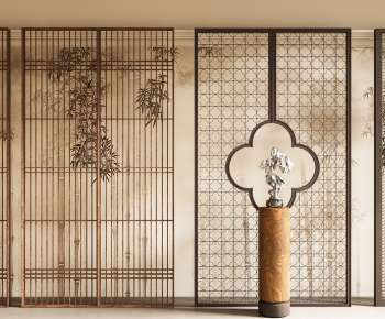 New Chinese Style Wooden Screen Partition-ID:126485111