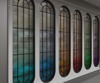 Modern Glass Screen Partition-ID:631001002