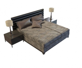 Modern Double Bed-ID:667757998