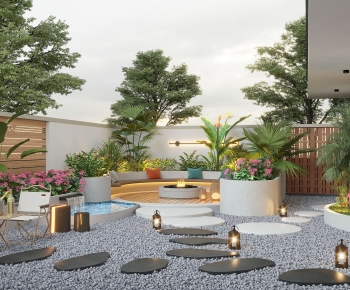 Modern Courtyard/landscape-ID:707784895