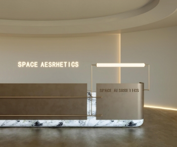Modern Office Reception Desk-ID:910926105