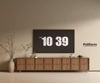 Poliform现代中古风实木电视柜-ID:296483997